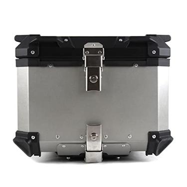 Imagem de Mala de viagem para motocicleta, 36L, caixa superior universal para motocicleta, estojo de bagagem, ferramenta de armazenamento de capacete, porta-chaves, caixa de ferramentas de alumínio,