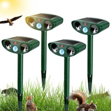 Imagem de Repelente solar ultrassônico de animais Gebatule Defender x4