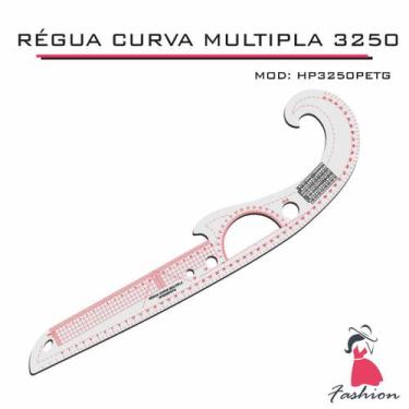 Imagem de Régua múltipla Curva Patchwork Costura Modelista 3250 petg - INDÚSTRIA