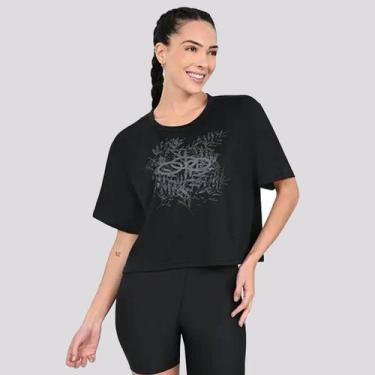 Imagem de Camiseta Olympikus Box Complemento Feminina Preta, M