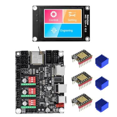 Imagem de YUTREES MKS DLC32 v2 32bits GRBL Offline Wifi Controller TS35-R LCD Display CNC3018 MAX PRO Kits de atualização para máquina de gravação a laser CNC (Package*8)