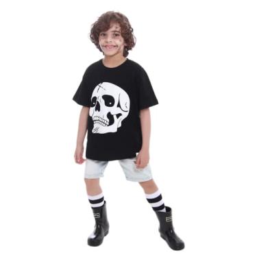 Imagem de Camiseta Caveira Raio X - HALLOWEEN - QUIMERA KIDS Tamanho:1