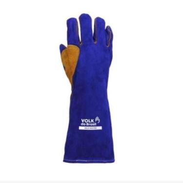 Imagem de Luva Térmica Soldador em Couro WELD Master 500ºC Volk CA 19894