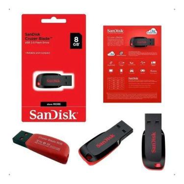 Imagem de PenDrive SandDisk Cruzer Blade 8GB - SanDisk