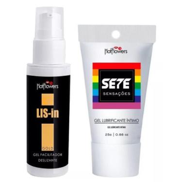 Imagem de Gel Deslizante Anal Lis In Gold + Lubrificante Intimo Anestésico Sete 