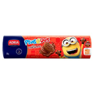 Imagem de BISCOITO CHOCOLATE RECHEIO CHOCOLATE MEU MALVADO FAVORITO ADRIA PLUGADOS PACOTE 130G