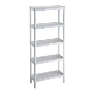Imagem de Estante Branca Plástico Modular Com 5 Prateleiras Agraplast