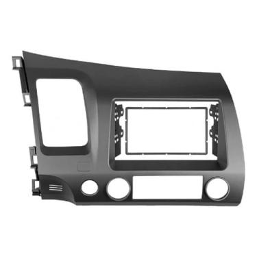 Imagem de Moldura para central multimidia MP5 7 pol 2 din honda civic 2007 A 2011