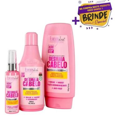 Imagem de Kit Forever Liss Desmaia Cabelo Shampoo Condicionador e Sérum - KFLSCS