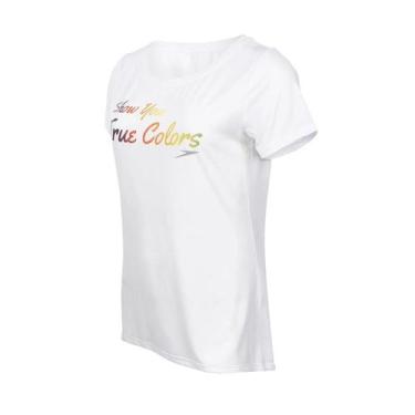 Imagem de Camiseta True Colors Feminina Speedo, P, Feminino, Branco