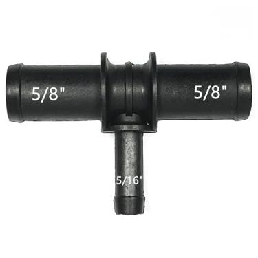 Imagem de 5/20.3 cm-5/20.3 cm-5/40.6 cm, conector de 3 vias da mangueira de arrefecimento do radiador, desviador de junta T do aquecedor, kit de reparo do divisor de tubo de água para Mercedes-Benz, BMW, Audi
