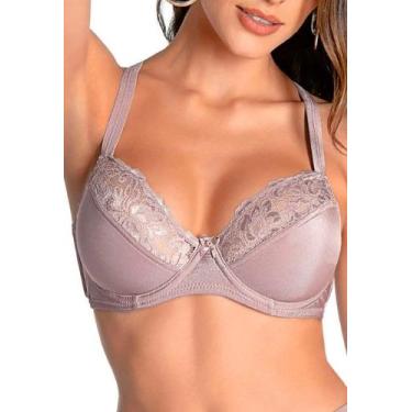 Imagem de Sutiã Lousane Demillus 064086 - Taças sem espuma com aro, Bege, 46