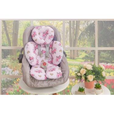 Imagem de Apoio de Corpo para bebê conforto 2 peças - Miguel Baby, Girafa baby