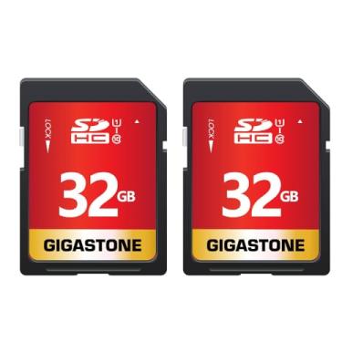 Imagem de Gigastone Cartão De Memória 32 Gb Uhs-I U1 Classe 10 Sdhc, Pacote Com 2 Unidades, Vídeo Full Hd Alta Velocidade Compatível Câmeras Digitais Canon, Nikon E Sony, Spypoint Tactacam Wosports Trail, Min