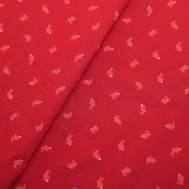 Imagem de Tecido de algodão puro de densidade Hign de The Yard, tecido de algodão fabricado no Japão, adequado para vestidos da moda, camisas, saias, acolchoado e artesanato (5 jardas, estampado de coelho de