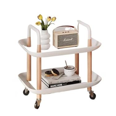 Imagem de Carrinho Organizador Multiuso Com Rodinhas Banheiro Lavanderia 3 Prateleiras(2andares-Branco)