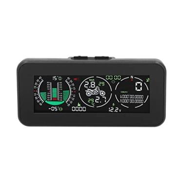 Imagem de Motocicleta Head Up Display Gps Aviso de Excesso de Velocidade Alarme Monitor Pressão Dos Pneus Carro Hud Head Up Display para Motor de Transporte