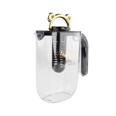 Imagem de YWJLQH Water Pitcher Water Jug Drink Coleter com tampa e alça para, Preto