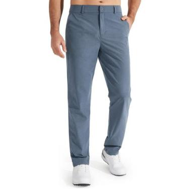Imagem de Calças de Golfe Masculinas Libin - Tamanho 30 L x 30 L - Azul Gelo - R