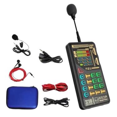 Imagem de Colaxi Pacote de equipamentos de podcast com mesa de som ao vivo e mixer de áudio, interface de áudio para transmissão de canto