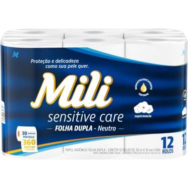 Imagem de Mili Papel Higiênico Folha Dupla Neutro 12 Rolos