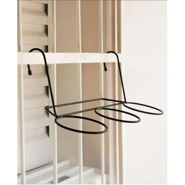 Imagem de Suporte Floreira de encaixe para 3 vasos em Ferro arco 10 cm - Mazzo D