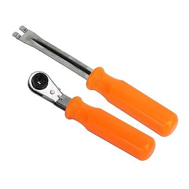 Imagem de 2PCS Auto Slack Ajustador Tool Set Ferramenta De Ajuste Do Freio Ferramenta Quadrado Duplo Ratcheting Chave para Caminhões Reboques