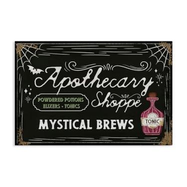 Imagem de Stupell Industries Mystical Brews Apothecary Shoppe Canvas Wall Art Design por Jennifer Pugh, 24 x 16