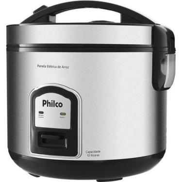 Imagem de Panela De Arroz Philco Inox 400w Ellegance Inox Faz 5 Xicaras Preto 220V