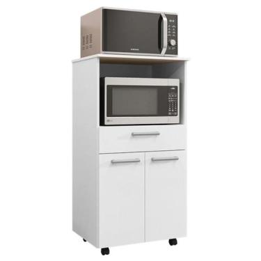 Imagem de Balcao Para Forno E Microondas 118X61 cm Duetto Branco Supremo KTP - K