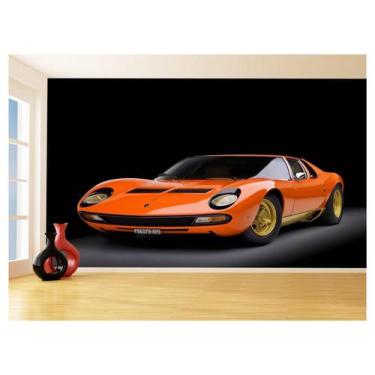 Imagem de Papel De Parede Carro Antigo Lamborghini Miura 3,5M Cxr67 - Você Decor