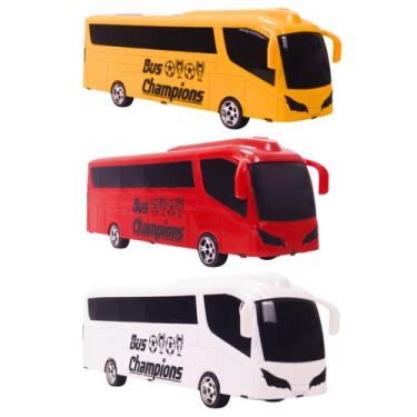 Imagem de Ônibus De Brinquedo Grande Bus Champions Infantil - Brinqmix, Branco