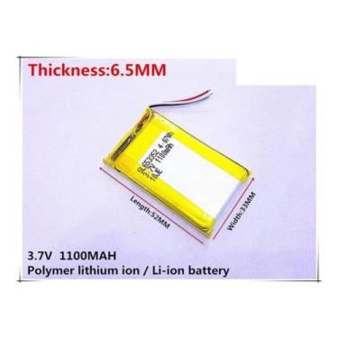 Imagem de Bateria 6,5mmx33mmx52mm De 3,7v 1100mah Nova - - bgb