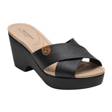 Imagem de Tamanco Modare Salto Meia Pata Conforto Feminino Preto, 35, Preto came
