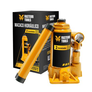 Imagem de Macaco Hidráulico Tipo Garrafa 2 Toneladas Fasterr FST072 com Válvula de Segurança