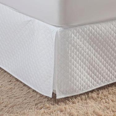 Imagem de Saia Para Cama Box Solteiro Pratic Matelada 1 Peça - Branco - MR ENXOV