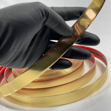 Imagem de Fita Metalizada Autocolante Revestimento Decorativo 1 Metro