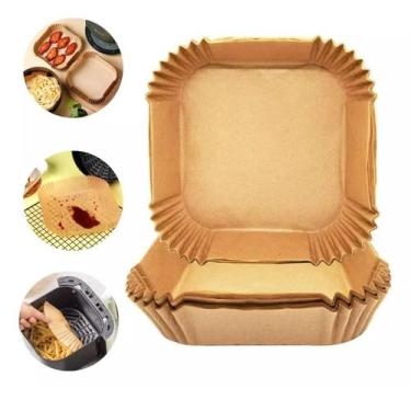 Imagem de Forma Forro De Papel Descartável Air Fryer Kit C/50 Un 20cm - Eco, Qua