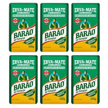 Imagem de Barão de Cotegipe, Kit 6 Erva Mate Nativa Sabor Fresco 500g cada Vácuo Barão