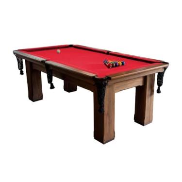 Imagem de Mesa de Sinuca/bilhar - 2,52x1,40 - Madeira maciça - Vermelho