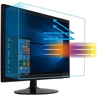Imagem de MUBUY-GOL Protetor De Tela Para Monitor Mesa 18,5 Polegadas, Ajuste Diagonal Widescreen 16:9 Reduz Reflexos E Cansaço Visual, Ajuda A Dormir Melhor (16,14" Largura X 9,09" Altura)