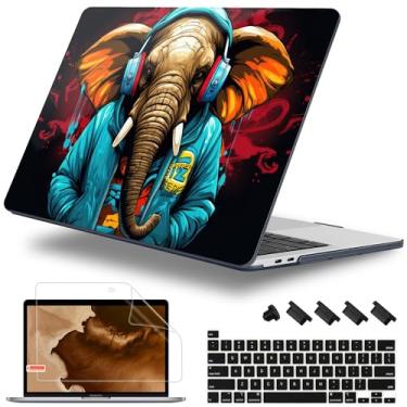 Imagem de Lepeoac Capa para MacBook Pro de 16 polegadas, versão 2019 2020, modelo A2141, capa rígida de plástico com capa de teclado e protetor de tela para MacBook Pro de 16 polegadas com Touch Bar e Touch ID