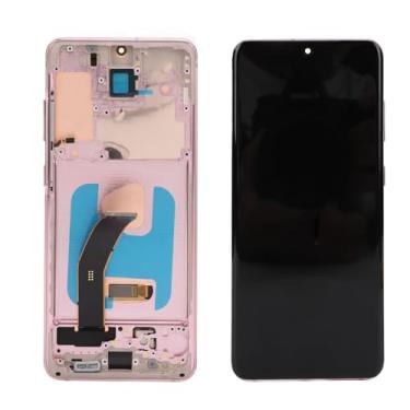 Imagem de Generic Montagem da Tela de Toque do Telefone, Função de Impressão Digital Alto Brilho AMOLED Touch Screen Digitalizer Conjunto Com Ferramentas de Reparo para SM G980 (Rosa)