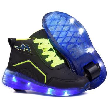 Imagem de Tênis Rodinha Luzinha Led Light Minipé Masculino Feminino Unissex-Unissex