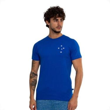 Imagem de Camiseta Oficial Cruzeiro Classica Sintetica - Surf Center, Azul, 52