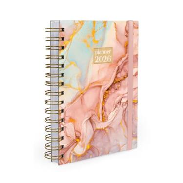 Imagem de Agenda Planejamento 1 Dia Por Página 2026 Mármore Rosê