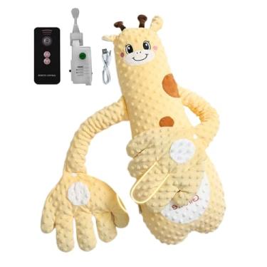 Imagem de Almofada Para Bater Suavemente,Brinquedo Para Acalmar O Bebé | Almofada Forma De Peluche Com 3 Intensidades Ajustáveis Para Berço Carrinho Hora Da Barriga Amamentação
