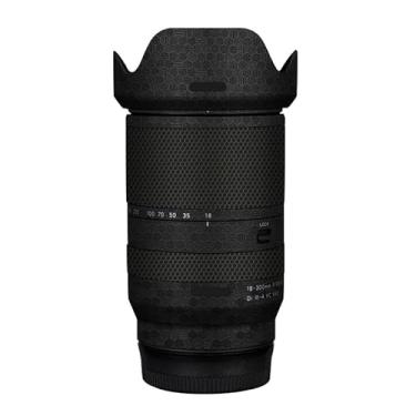 Imagem de Adesivo de lente de câmera para Tamron 18-300 mm F3.5-6.3 adequado para Sony Mount Macro Coat Wraps Film Protector Vinyl Decal Skin 18 300 (Honeycomb Black)