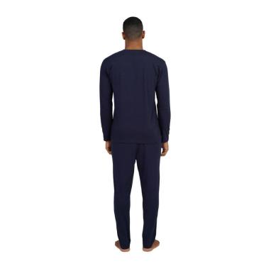 Imagem de Pijama Masculino Longo Malha Peletizada Xadrez 248132