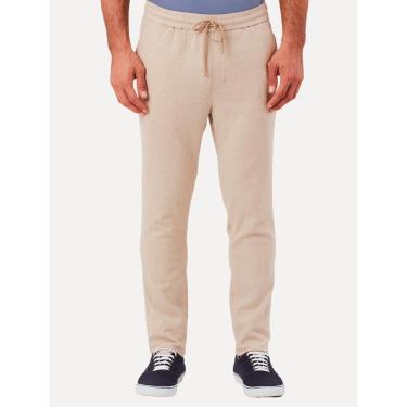 Imagem de Calça Original Penguin Masculina Relax Sport Linho Lisa Areia Mescla-Masculino